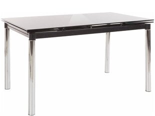 Стол Pippa, 80x140 см, черный цена и информация | Кухонные и обеденные столы | 220.lv
