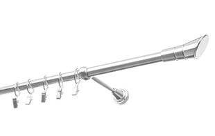 Одинарный карниз OLIMP, 180 см, нержавеющая сталь цена и информация | Карнизы | 220.lv