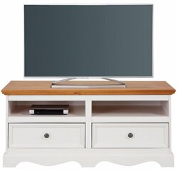 TV galds Monty S, baltā/ozola krāsā cena un informācija | TV galdiņi | 220.lv