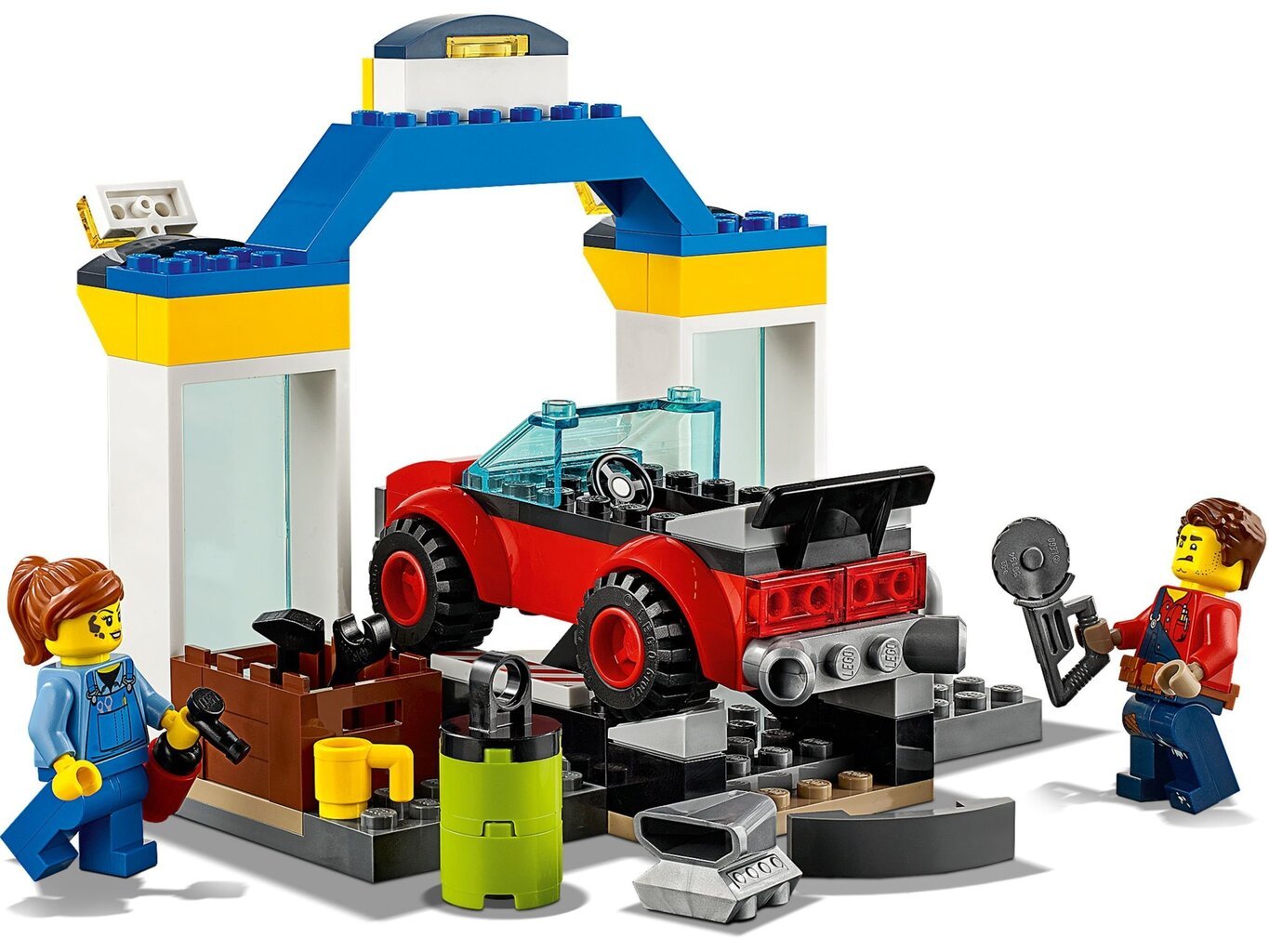 60232 LEGO® City Auto apkopes centrs cena un informācija | Konstruktori | 220.lv