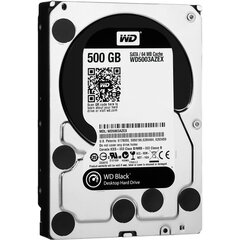 Western Digital WD5003AZEX Black HDD 500 GB 2.5" 7200RPM SATA3 64 MB цена и информация | Внутренние жёсткие диски (HDD, SSD, Hybrid) | 220.lv