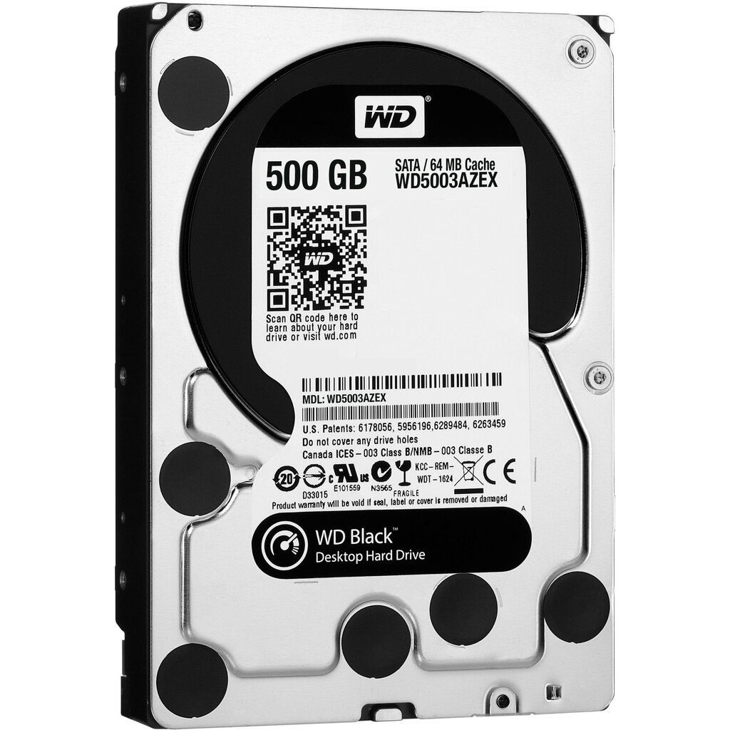 Western Digital WD5003AZEX Black HDD 500 GB 2.5" 7200RPM SATA3 64 MB цена и информация | Iekšējie cietie diski (HDD, SSD, Hybrid) | 220.lv