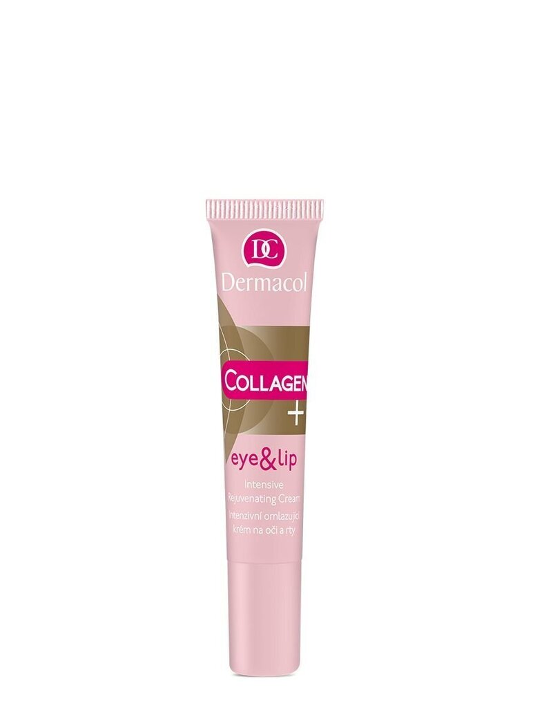 Acu un lūpu pretgrumbu krēms ar kolagēnu Dermacol Collagen+ 15 ml cena un informācija | Acu krēmi, serumi | 220.lv