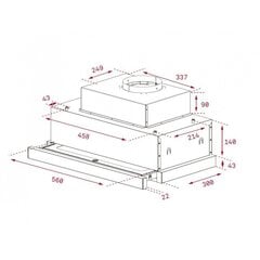 Teka CNL 6815 PLUS цена и информация | Вытяжки на кухню | 220.lv