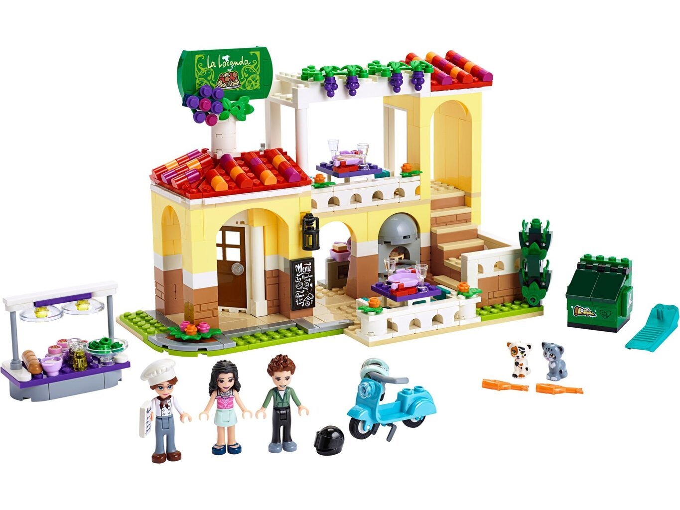 41379 LEGO® Friends Hārtleikas pilsētas restorāns cena un informācija | Konstruktori | 220.lv