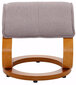 Krēsls ar pufu Lyon, smilšu krāsā цена и информация | Atpūtas krēsli | 220.lv