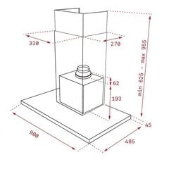 Teka LP 90/6T цена и информация | Вытяжки на кухню | 220.lv