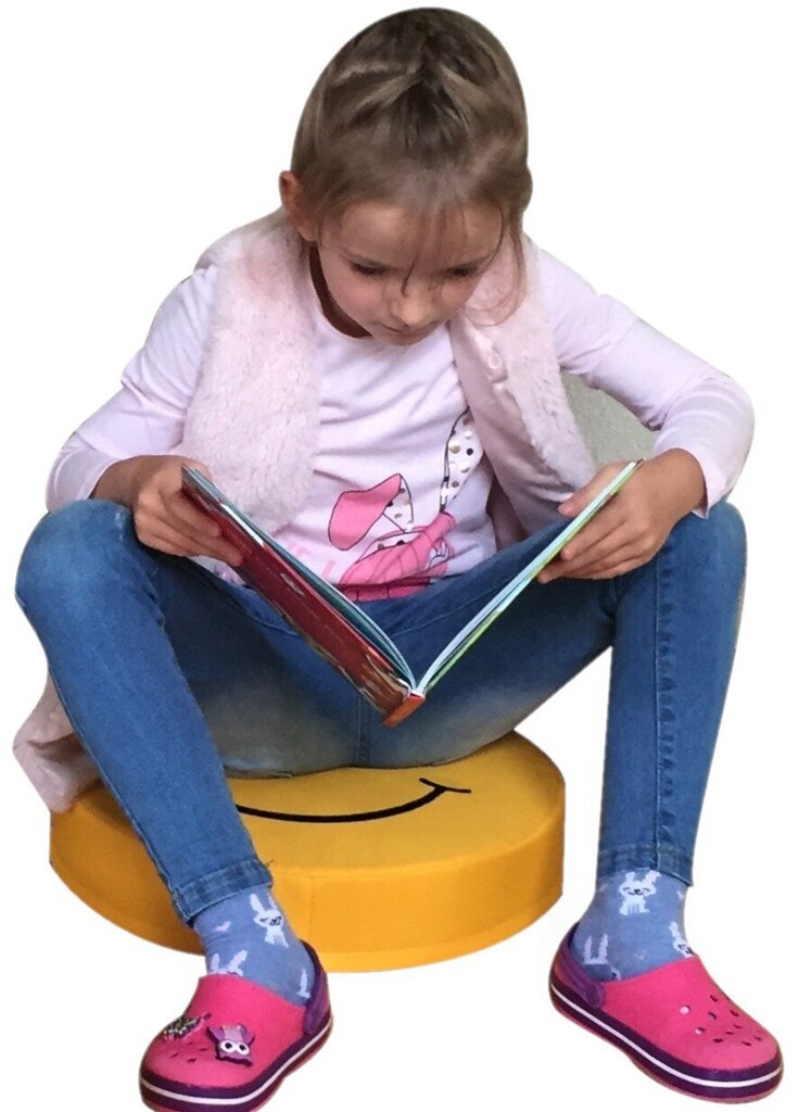 6-u pufu komplekts Wood Garden Smiley Seat Hearts Premium, oranžs cena un informācija | Sēžammaisi, klubkrēsli, pufi bērniem | 220.lv