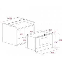 Teka MBJ 22 SS Rev цена и информация | Микроволновые печи | 220.lv