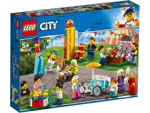 60234 LEGO® City Town Набор людей - ярмарка развлечений цена и информация | Kонструкторы | 220.lv