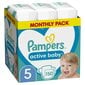 Autiņbiksītes PAMPERS Active Baby-Dry, Monthly Pack, 5.izmērs, 11-16kg, 150 gab. cena un informācija | Autiņbiksītes | 220.lv