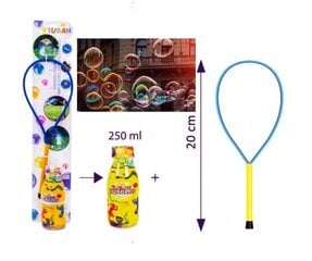Ziepju burbuļa gredzens + 250 ml SET cena un informācija | Ūdens, smilšu un pludmales rotaļlietas | 220.lv