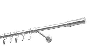 Карниз одинарный 19мм OLIMP, 360 см, нержавеющая сталь цена и информация | Карнизы | 220.lv