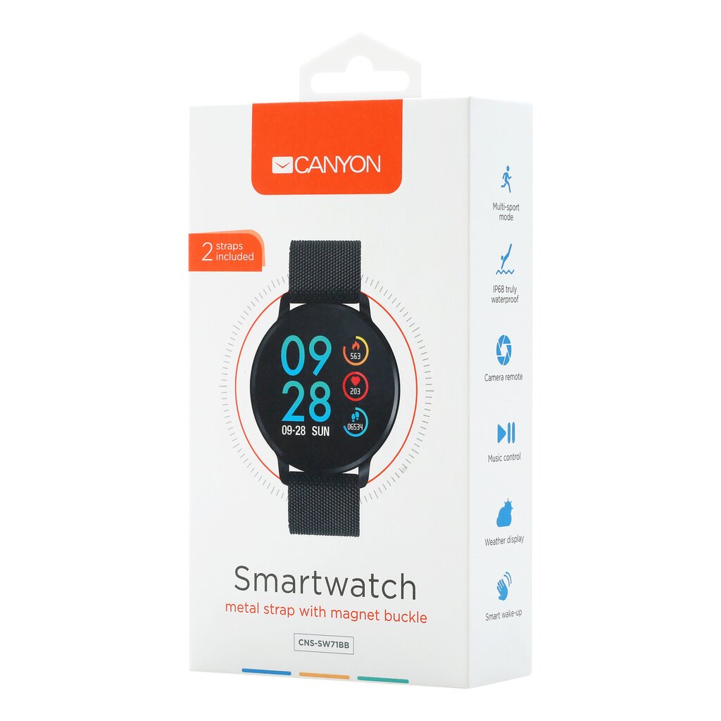 Canyon SW-71 Black cena un informācija | Viedpulksteņi (smartwatch) | 220.lv