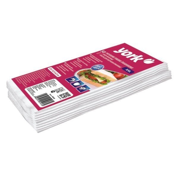 York sviestmaižu maisiņi XXL, 50 gab. cena un informācija | Cepamais papīrs, trauki, formas | 220.lv