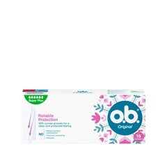 Tamponi O.B. Original Super Plus, 16gab. cena un informācija | Tamponi, higiēniskās paketes, ieliktnīši | 220.lv