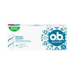 Tamponi O.B. ProComfort Super Plus 16 gab. cena un informācija | Tamponi, higiēniskās paketes, ieliktnīši | 220.lv