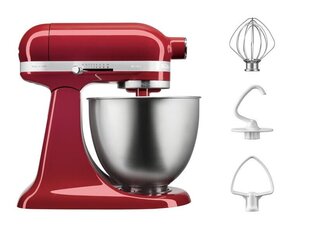 KitchenAid Mini 3,3 л планетарный миксер с наклоненной головкой 5KSM3311XEER (красный) цена и информация | Кухонный комбайн | 220.lv