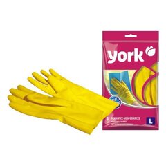 York резиновые перчатки, L цена и информация | Чистящие средства | 220.lv