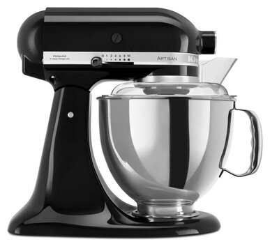 KitchenAid Artisan Elegance кухонный комбайн 4,8 Л. 5KSM175PSEOB (черный) цена и информация | Кухонные комбайны | 220.lv