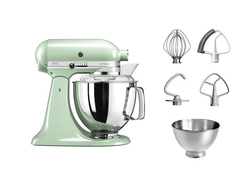 KitchenAid Artisan Elegance 5KSM175PSEPT (pistāciju krāsa) цена и информация | Virtuves kombaini | 220.lv