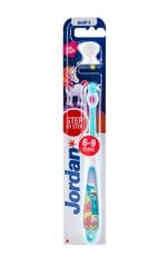 Зубная щетка для детей Jordan Step 6 - 9 лет, мягкая цена и информация | Зубные щетки, пасты | 220.lv