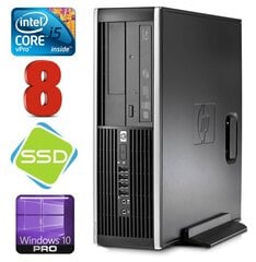 HP 8100 Elite SFF i5-650 8GB 120SSD DVD WIN10Pro цена и информация | Стационарные компьютеры | 220.lv