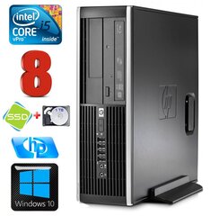 HP 8100 Elite SFF i5-650 8GB 120SSD+1TB DVD WIN10 cena un informācija | Stacionārie datori | 220.lv