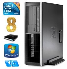 HP 8100 Elite SFF i5-650 8GB 1TB DVD WIN7Pro cena un informācija | Stacionārie datori | 220.lv