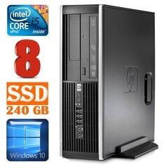 HP 8100 Elite SFF i5-650 8GB 240SSD DVD WIN10 [refurbished] цена и информация | Стационарные компьютеры | 220.lv
