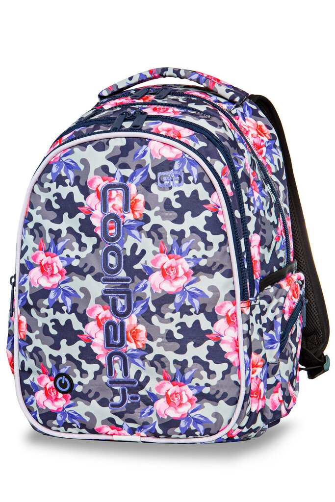 Izgaismota mugursoma COOLPACK JOY LED CAMO ROSES A21209 cena un informācija | Skolas somas | 220.lv