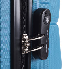 Маленький чемодан Wings Peacock XS, светло-синий цена и информация | Чемоданы, дорожные сумки | 220.lv