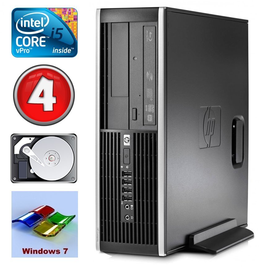 HP 8100 Elite SFF i5-650 4GB 250GB DVD WIN7Pro цена и информация | Stacionārie datori | 220.lv