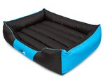 Hobbydog лежак Comfort L, черный/синий