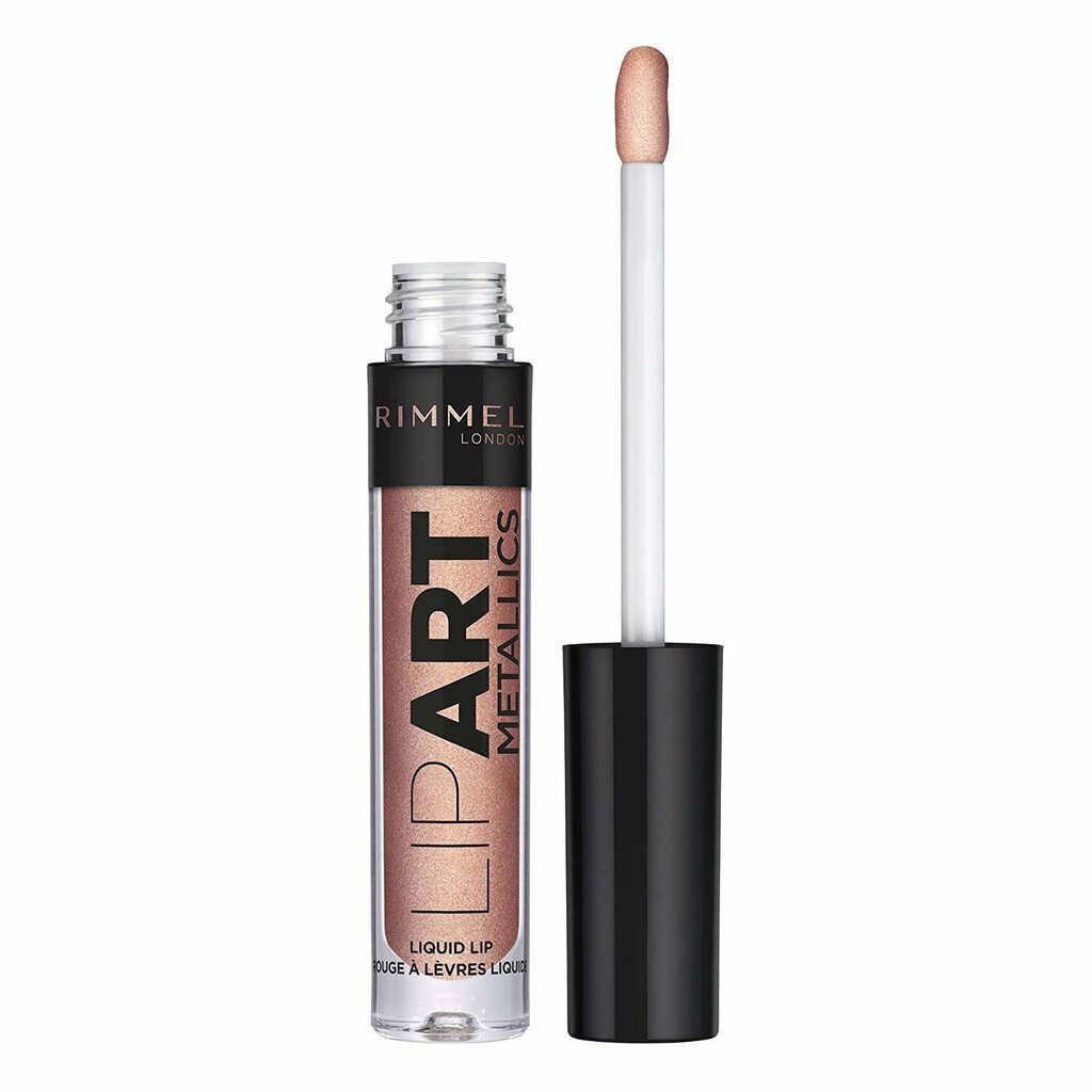 Šķidrā lūpu krāsa Rimmel London Lip Art Metallics 2 ml, 040 Copper Rocker cena un informācija | Lūpu krāsas, balzāmi, spīdumi, vazelīns | 220.lv