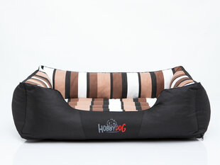 Hobbydog лежак Comfort XL, полосатый черный цена и информация | Лежаки, домики | 220.lv