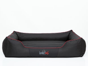 Hobbydog лежак Comfort XL, черный с красной окантовкой цена и информация | Лежаки, домики | 220.lv