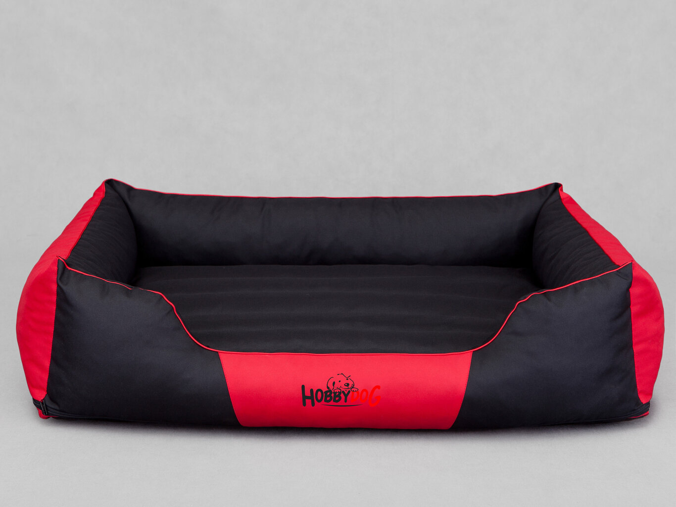 Hobbydog gulta Comfort XXL, melna/sarkana cena un informācija | Suņu gultas, spilveni, būdas | 220.lv