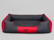 Hobbydog gulta Comfort XXL, pelēka/sarkana cena un informācija | Suņu gultas, spilveni, būdas | 220.lv