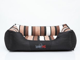 Hobbydog лежак Comfort XXXL, полосатый черный цена и информация | Лежаки, домики | 220.lv