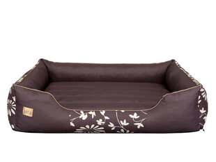 Hobbydog лежак Prestige XXL, коричневый с цветами цена и информация | Лежаки, домики | 220.lv