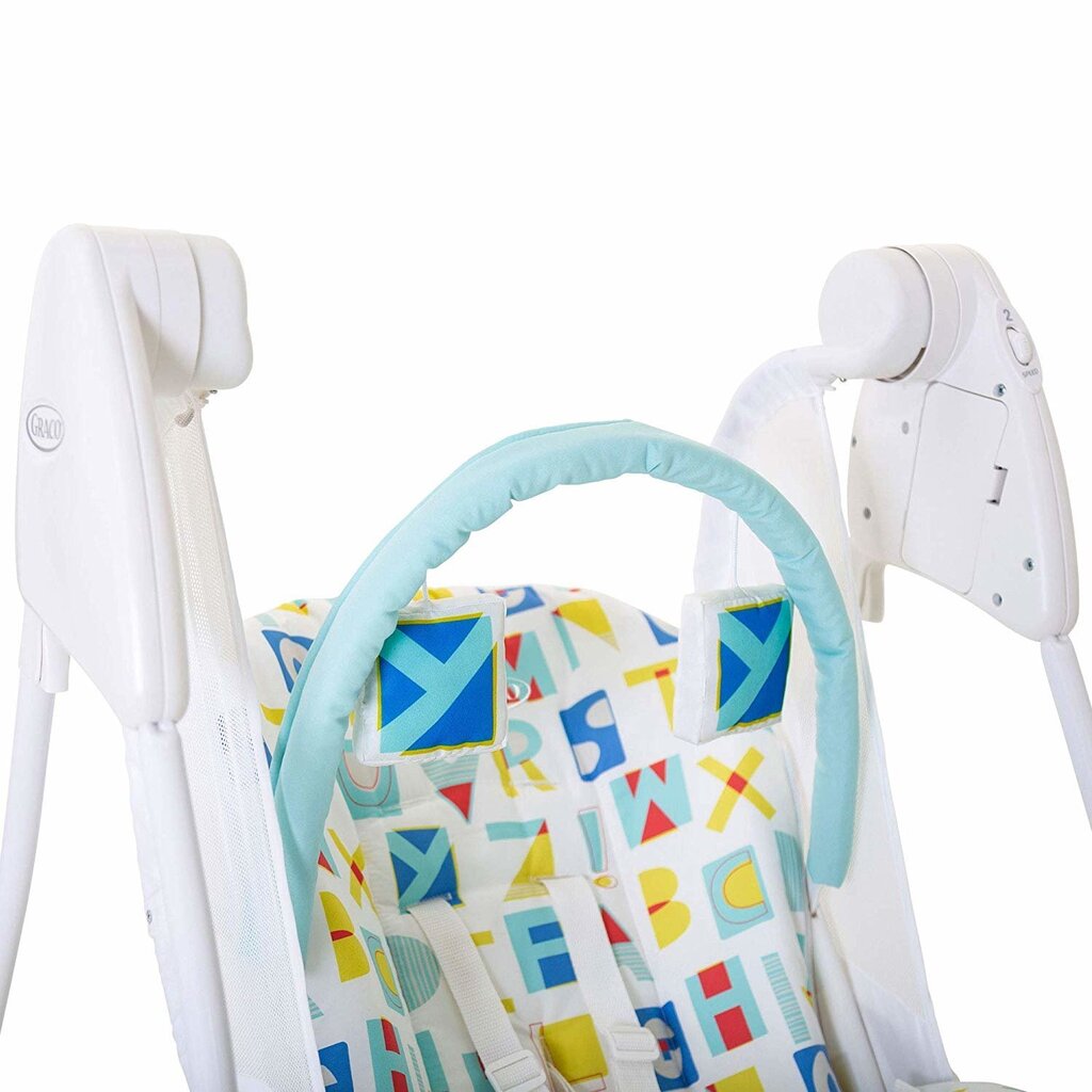 Šūpoles Graco Baby Delight, Block Alphabet cena un informācija | Bērnu šūpuļkrēsliņi | 220.lv