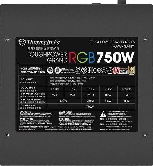 Thermaltake PS-TPG-0750FPCGEU-S cena un informācija | Barošanas bloki (PSU) | 220.lv