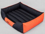 Hobbydog guļvieta Comfort XXL, melna/oranža