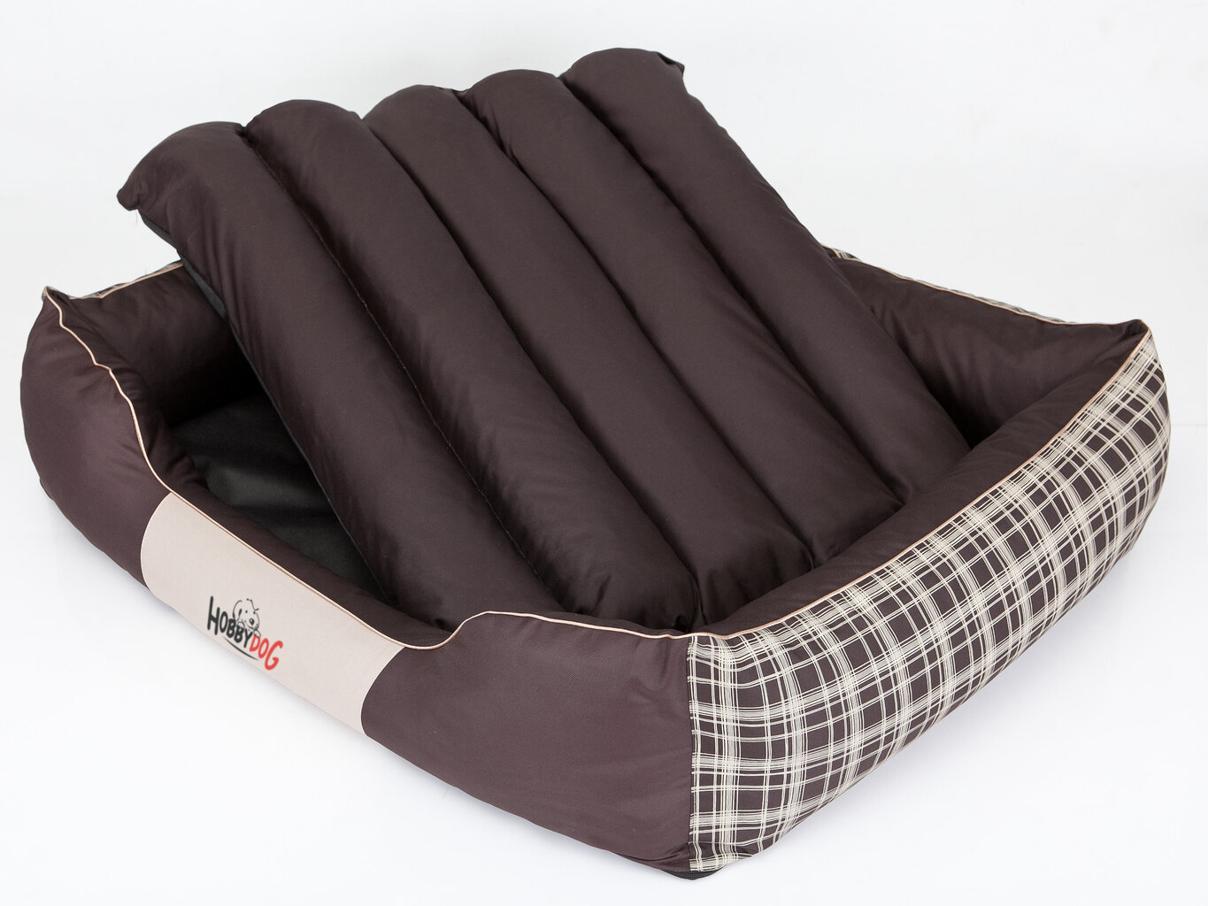 Hobbydog guļvieta Prestige XL, rūtaina, brūna cena un informācija | Suņu gultas, spilveni, būdas | 220.lv