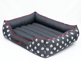 Hobbydog guļvieta Prestige L, ar ķepu zīmējumu, pelēka cena un informācija | Suņu gultas, spilveni, būdas | 220.lv