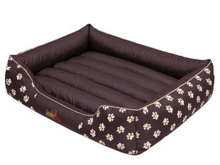 Hobbydog guļvieta Prestige L, ar ķepu zīmējumu, brūna cena un informācija | Suņu gultas, spilveni, būdas | 220.lv