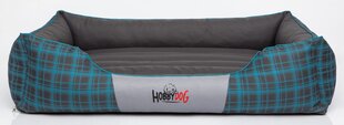 Hobbydog guļvieta Prestige L rūtaina, zila cena un informācija | Suņu gultas, spilveni, būdas | 220.lv