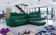 Stūra dīvāns Loreto, zaļš цена и информация | Stūra dīvāni | 220.lv