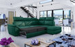 Stūra dīvāns Loreto, zaļš cena un informācija | Stūra dīvāni | 220.lv